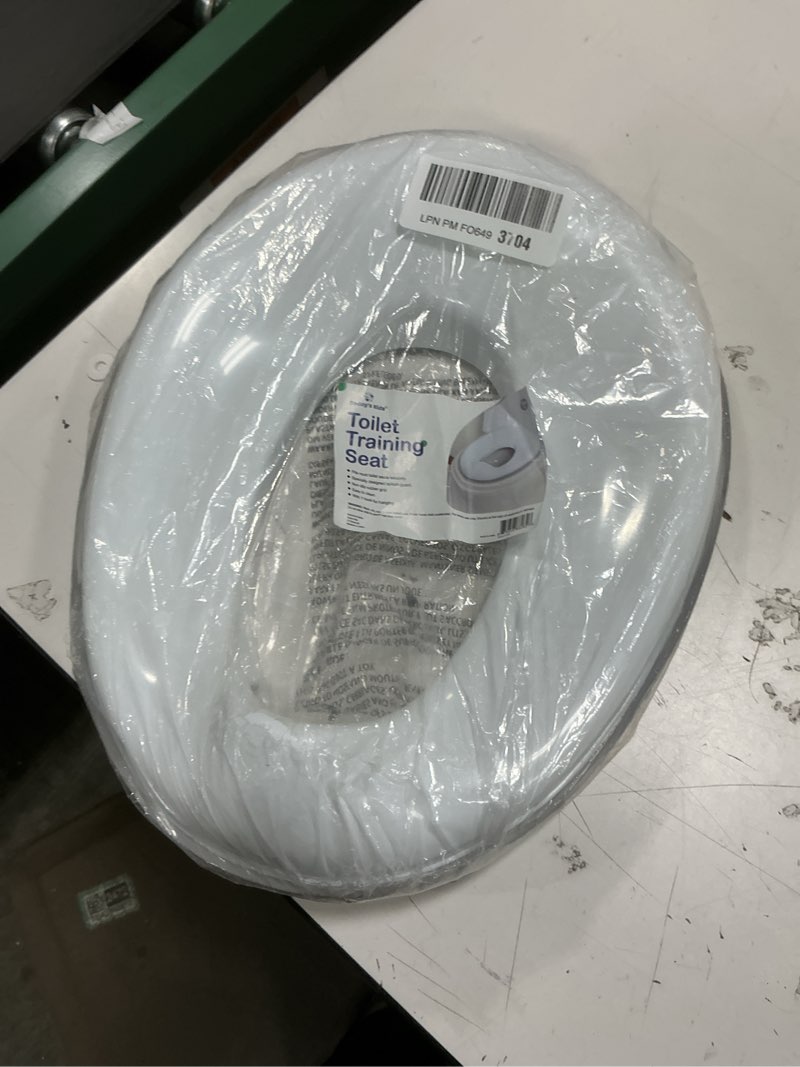 Condition photo showing Good Condition for Todays Kids Toddler Potty Training Seat - Toddler Toilet Seat Attachment for Boys & Girls w/Splash Guard Non-Slip Grip for Secure Fit, Fits Standard Round & Oval Toilets, Storage Hook Included, White