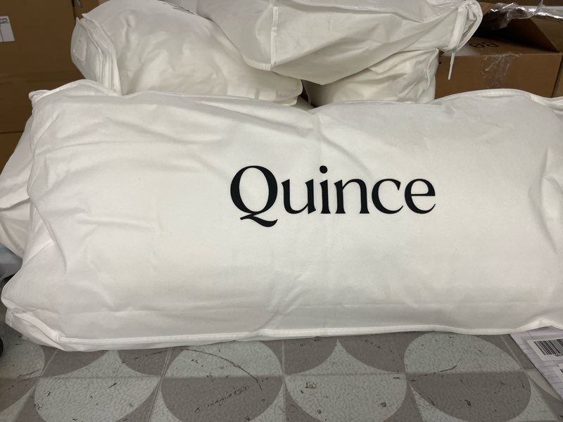 Condition photo showing New/Like New for premium down alternative pillow, king, soft/medium