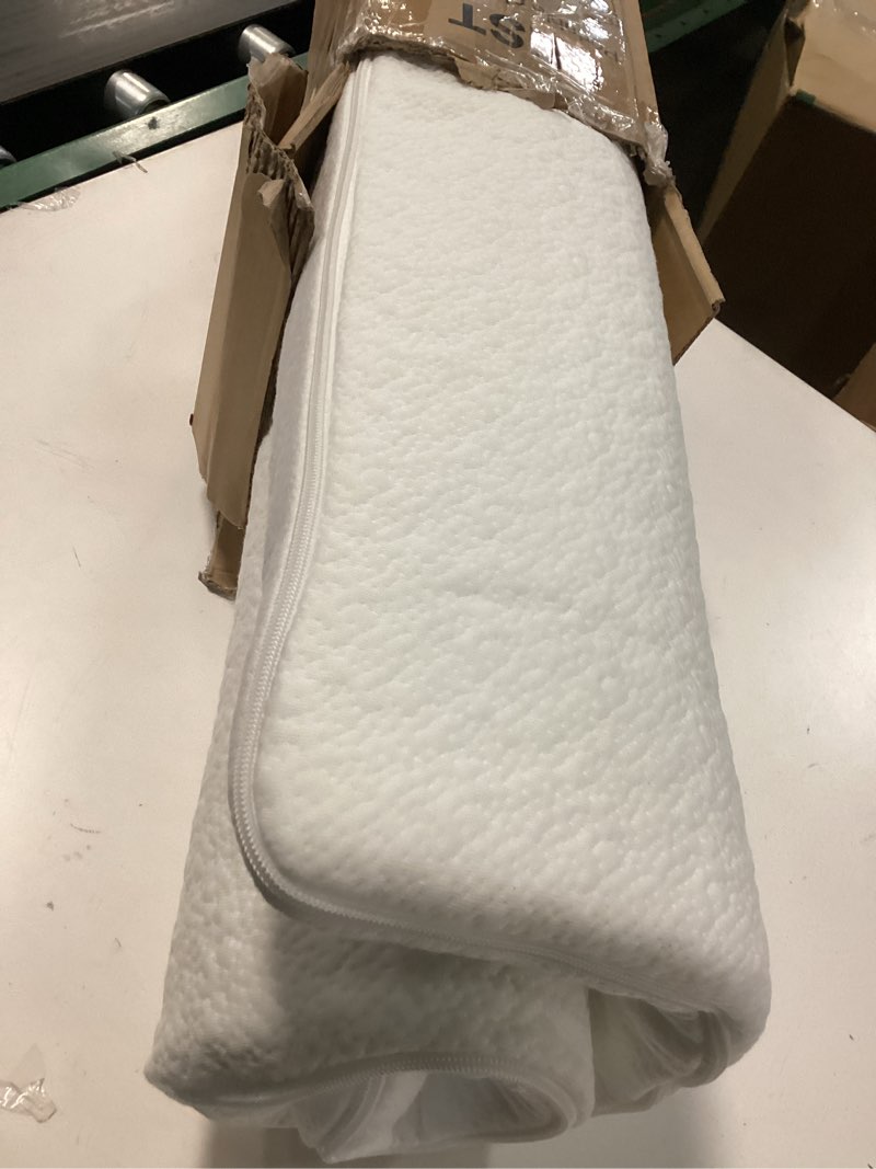 Condition photo showing As Is for NeoBorn Pack and Play Mattress, 38 x 26 Pack N Play Mattress for Babies and Toddlers, Dual Sided Comfort Gel Memory Foam Mattress with Removable Breathable Soft Tencel Cover