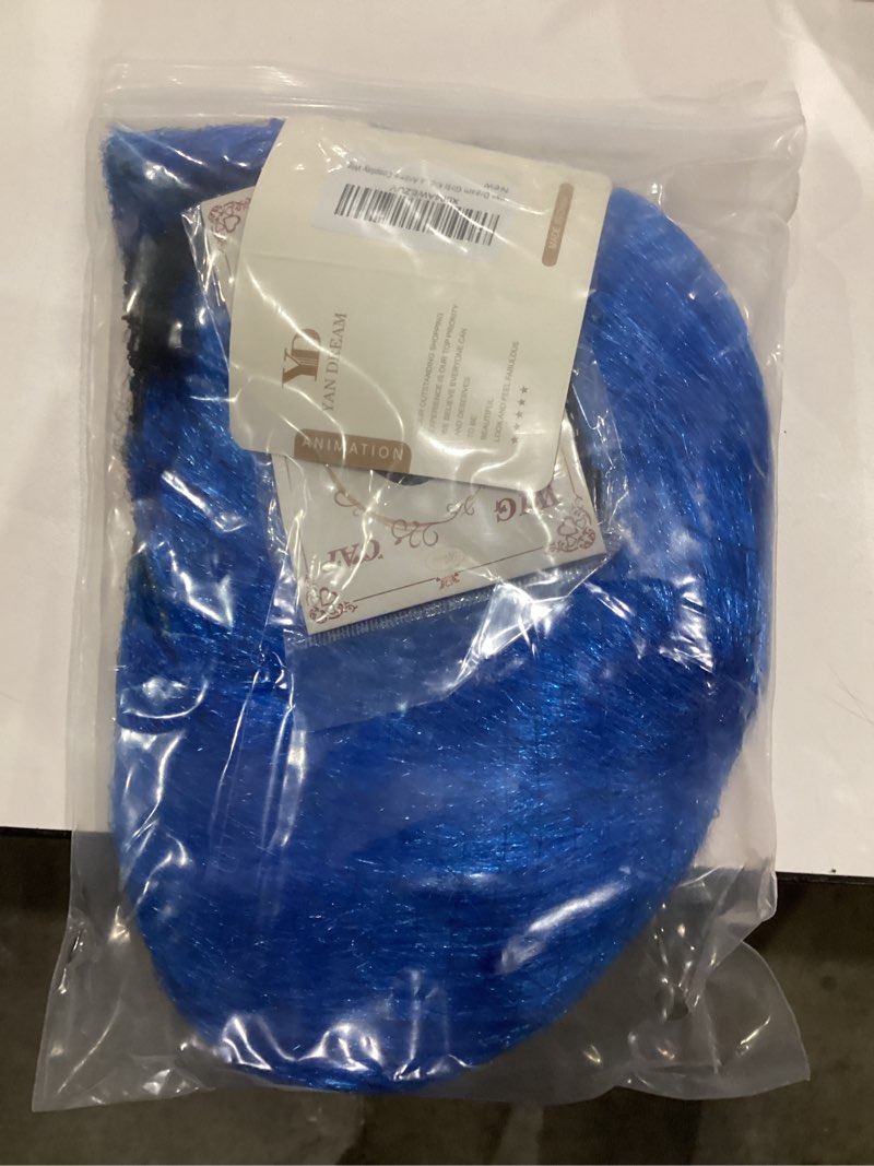 Condition photo showing As Is for Yan Dream Women Short Straight Blue Pixie Cut Wig Anime Cosplay Wig Women Blue Wig Adult