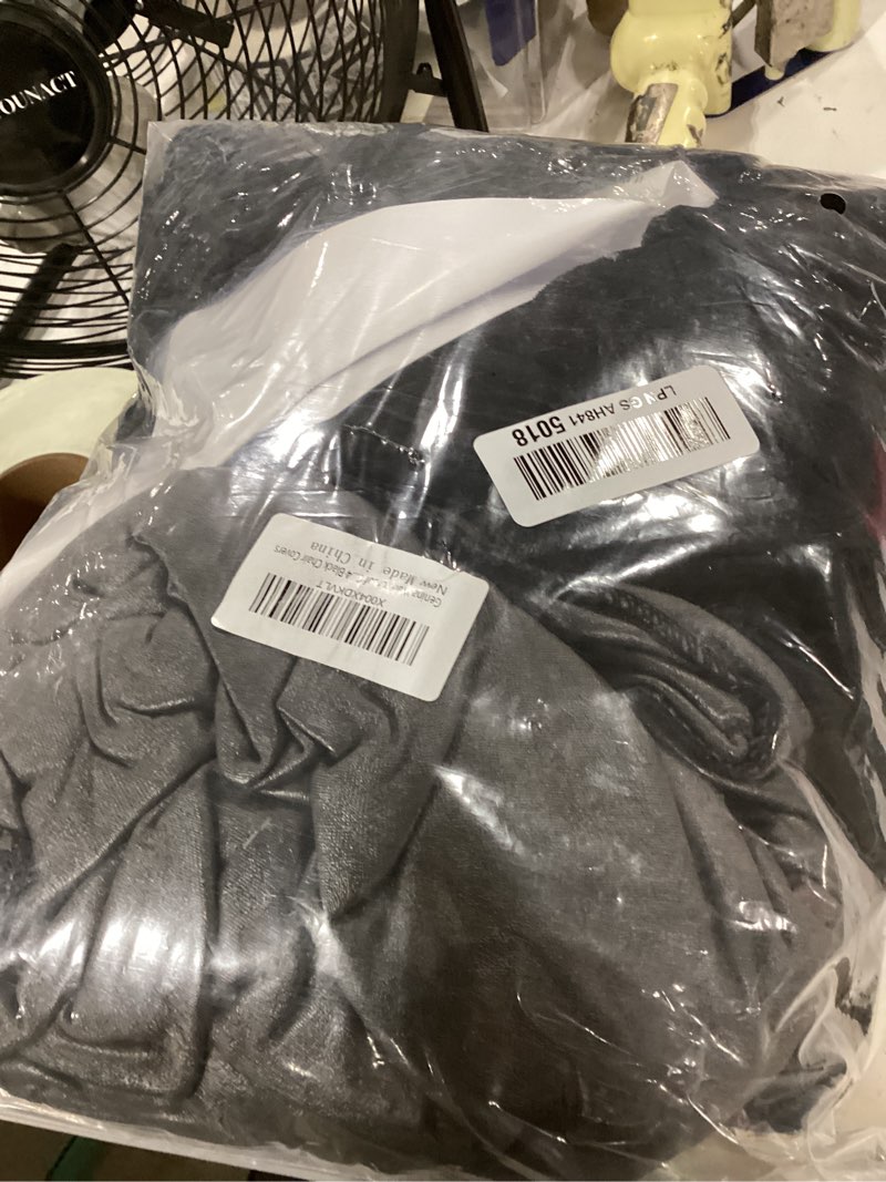 Condition photo showing New/Like New for genina waterproof chair covers for dining room set of 4, removable washable chair slipcover protectors, black black standard-4 pack