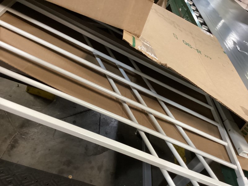Condition photo showing Good Condition for regalo safety 29-38.5" baby gate for doorways & bottom of stairs, pressure mounted baby gate with door for babies, toddlers & pets, tested & safe for 30 years, american designed, american owned, white white 29-38.5"w x 30"h