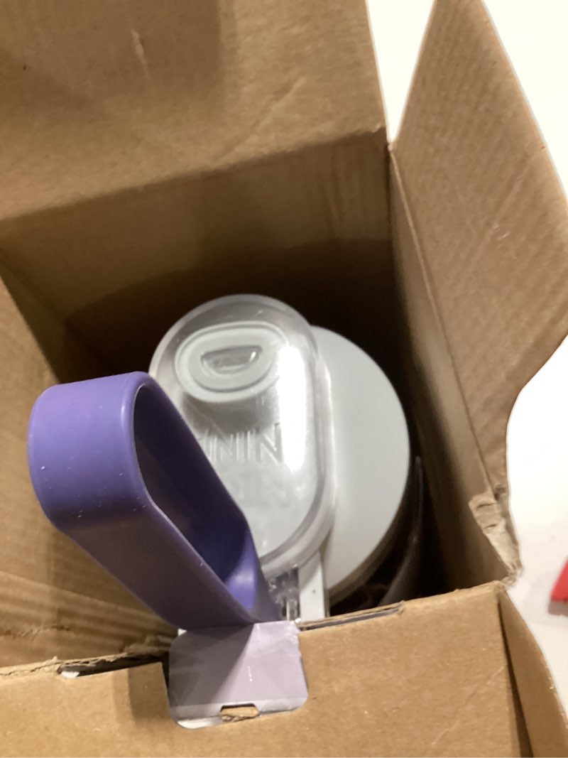 Condition photo showing As Is for Ninja Blast Max, Portable Blender + Twist & Go, Personal Smoothie, Blend, Ice Crush, 3 Programs, Cordless, 22 oz removable Vessel, Dishwasher Safe, Leakproof, Lavender, BC251LD