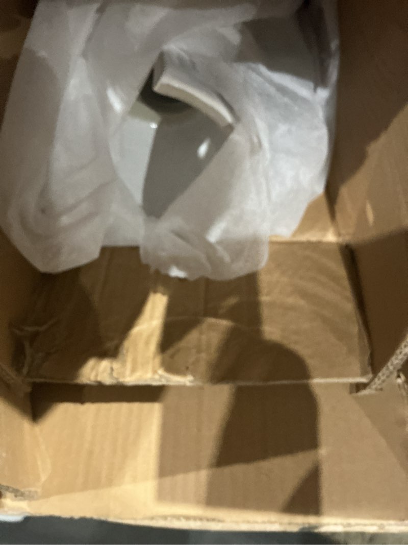 Condition photo showing As Is for kingston vpb2034 stuart 20" ceramic pedestal sink, glossy white