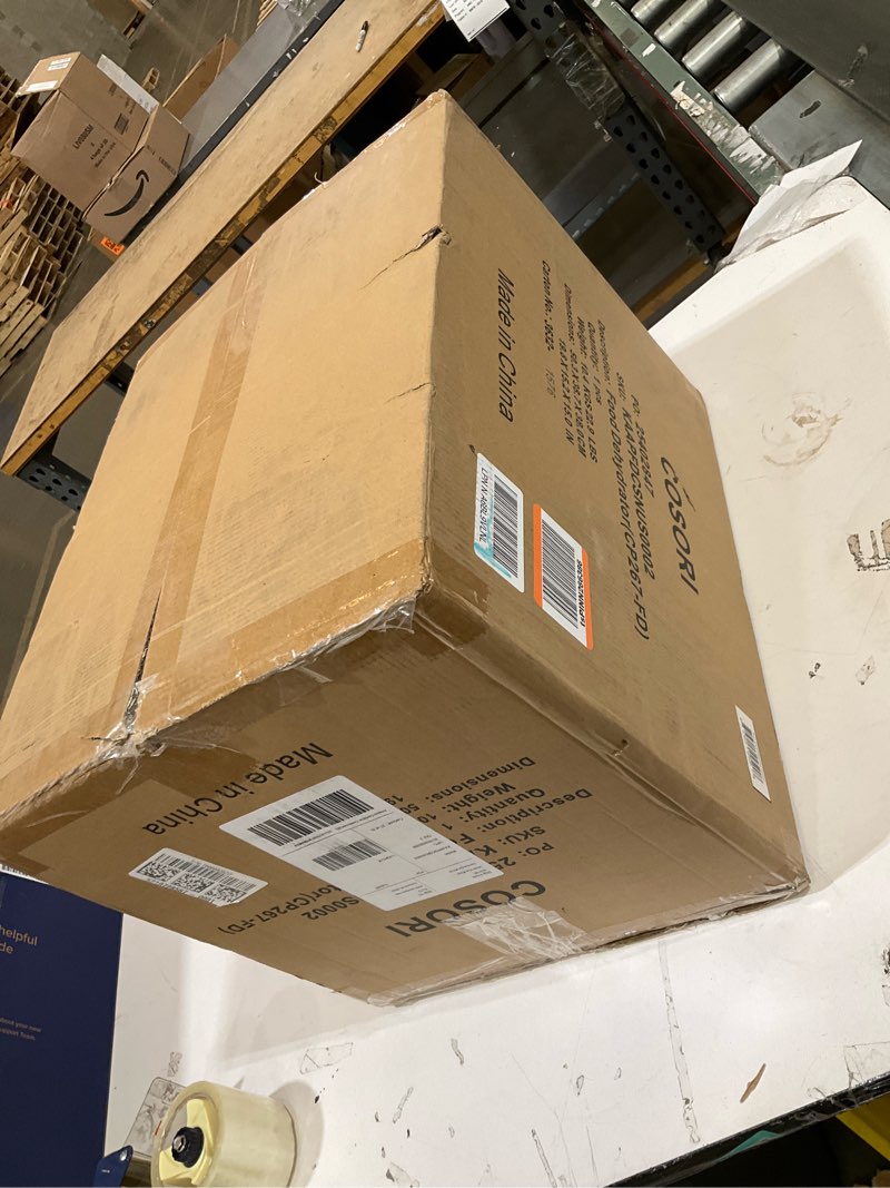 Condition photo showing As Is for cosori food dehydrator, bigger than 7 trays with large 6.5" drying space, 600w power saves more time than 480w, 165°f dehydrated dryer for jerky, herbs, meat, fruit, and yogurt, silver,stainless steel silver 6 trays dehydrator