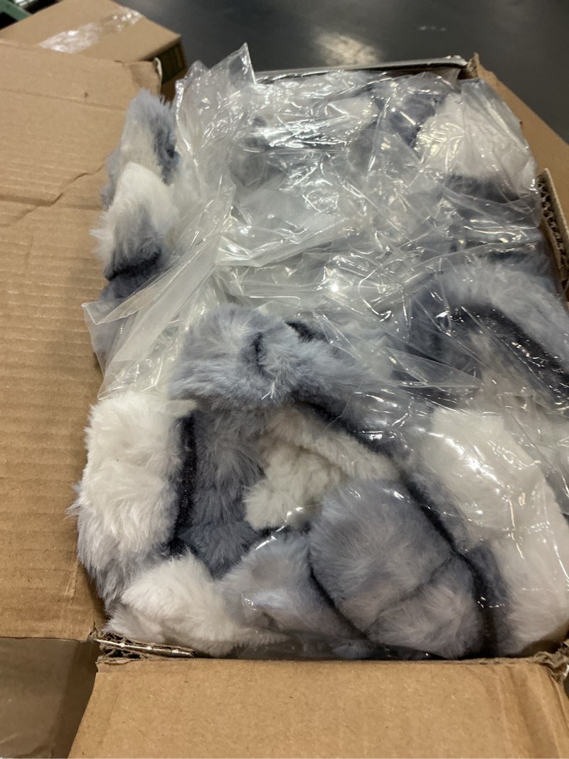 Condition photo showing Good Condition for Sealy Electric Blanket Full Size 72"*84",Super Cozy Faux Fur to Sherpa Reversible Heated Blanket Full Size with 10 Heating Levels & 1-12 Hours Auto Off Overheating Protection,Blue White Blue White Full Size 72" x 84"