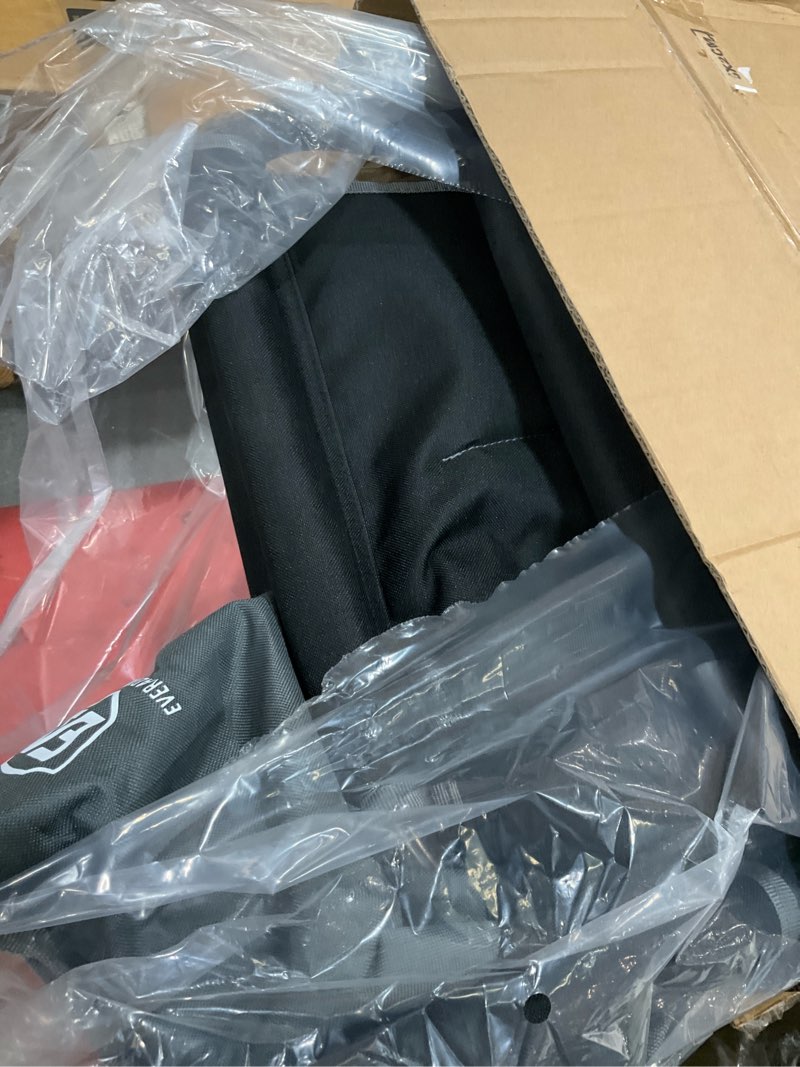 Condition photo showing Good Condition for ever advanced portable 30.7" seat height tall folding camping chair directors chair high foldable bar stool with side table for makeup artist, sports event, craft show, supports 350lbs polyester black grey