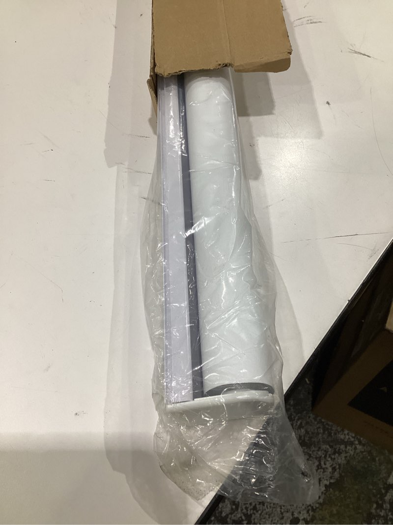 Condition photo showing Good Condition for ChrisDowa Cordless Blackout Roller Shades for Windows, Thermal Insulated UV Protection Pull Down Shades, Total Blackout Window Blinds for Home, Office, Bedroom, Door (54" W x 72" H, Grey) 54"W x 72"H Grey