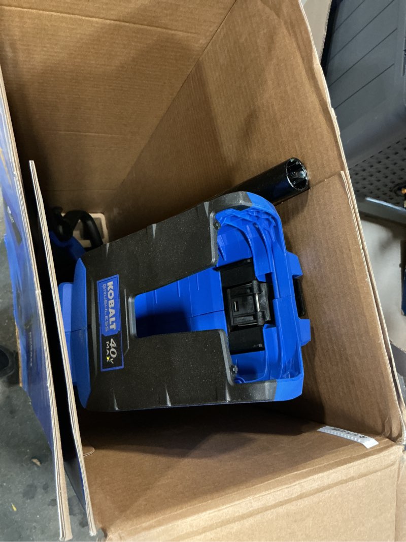 Condition photo showing As Is for kobalt 40-volt 9-in handheld battery lawn edger (battery not included)