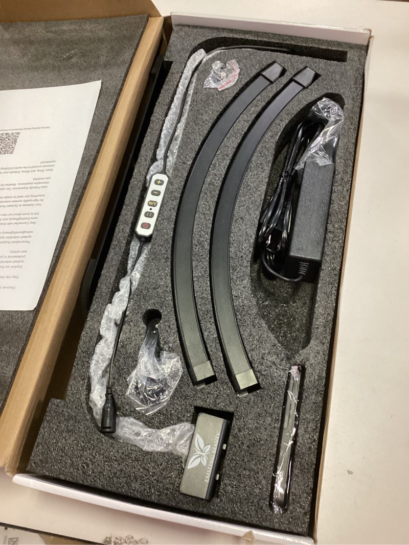 Condition photo showing Good Condition for Existing Beauty LED Lash Light – Half Moon Floor Lamp with Adjustable Brightness – Professional Esthetician Light for Eyelash Extensions, Lash Techs & Beauty Artists Standard