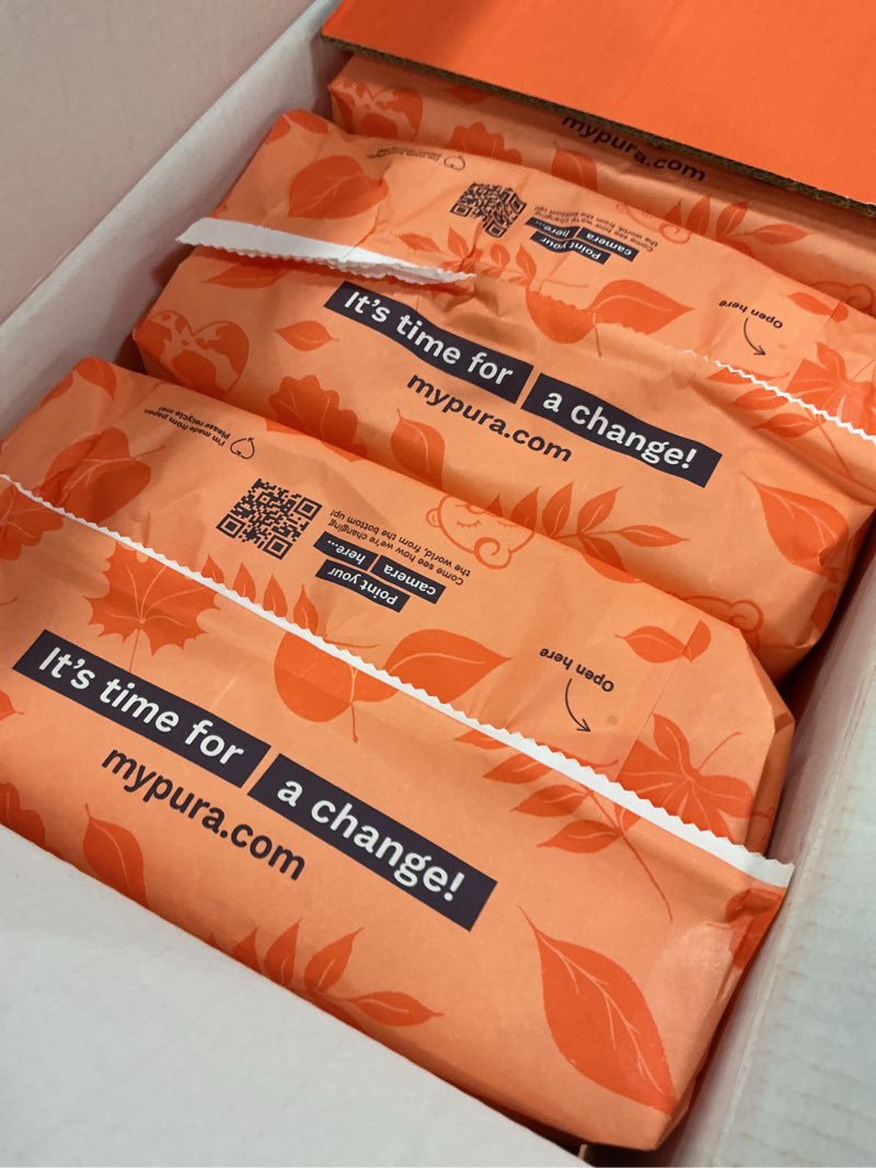Condition photo showing New/Like New for Pura Size 4 Diapers, 66 Count, Unisex, Organic Cotton, Leak-Free, Plant-Based, Dermatologically Tested, Allergy-Certified, Carbon Neutral, B-Corp Size 4 (66 Diapers)