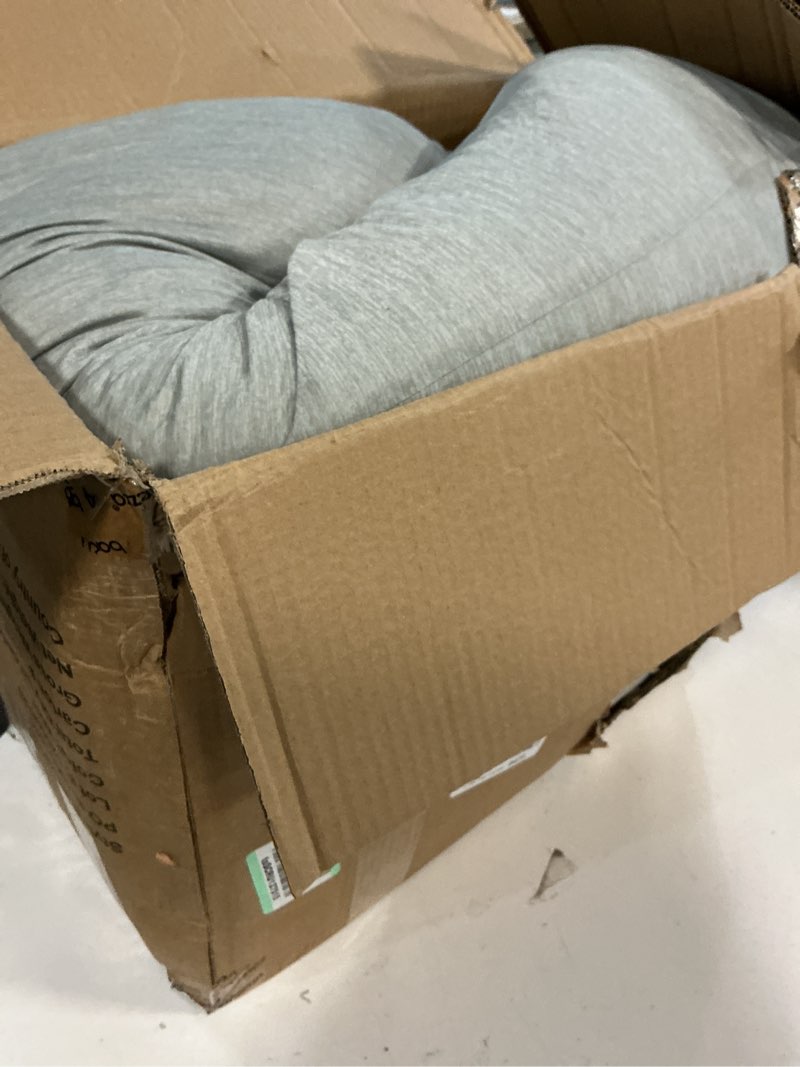 Condition photo showing Good Condition for Momcozy Pregnancy Pillows with Cooling Cover, U-Shaped Full Body Maternity Pillow for Side Sleepers 57 Inch - Support for Back, Hip, Belly, Legs for Pregnant Women Grey- Cooling Fabric