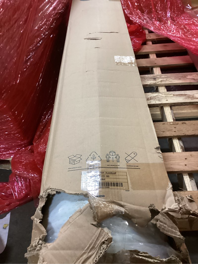 Condition photo showing item condition for ZINUS 10 Inch Queen Green Tea Memory Foam Mattress [New Version], Fiberglass free, Medium Firm Feel, Zoned Pressure Relief, Certified Safe Foams & Fabric, Mattress in A Box White Queen 10" New Small Box