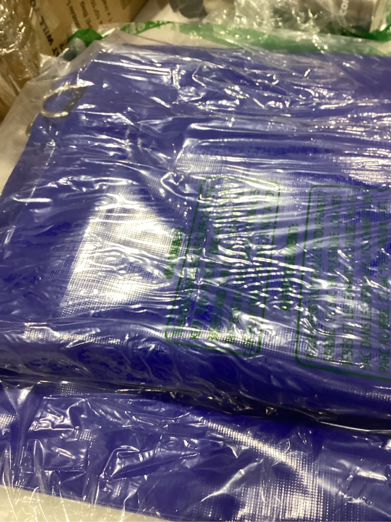 Condition photo showing As Is for 47'' x 39'' zip slow feed bag hay net alternative slow feeder horse hay bag for stall, trailer, track, paddock, or for horse, goat, donkey