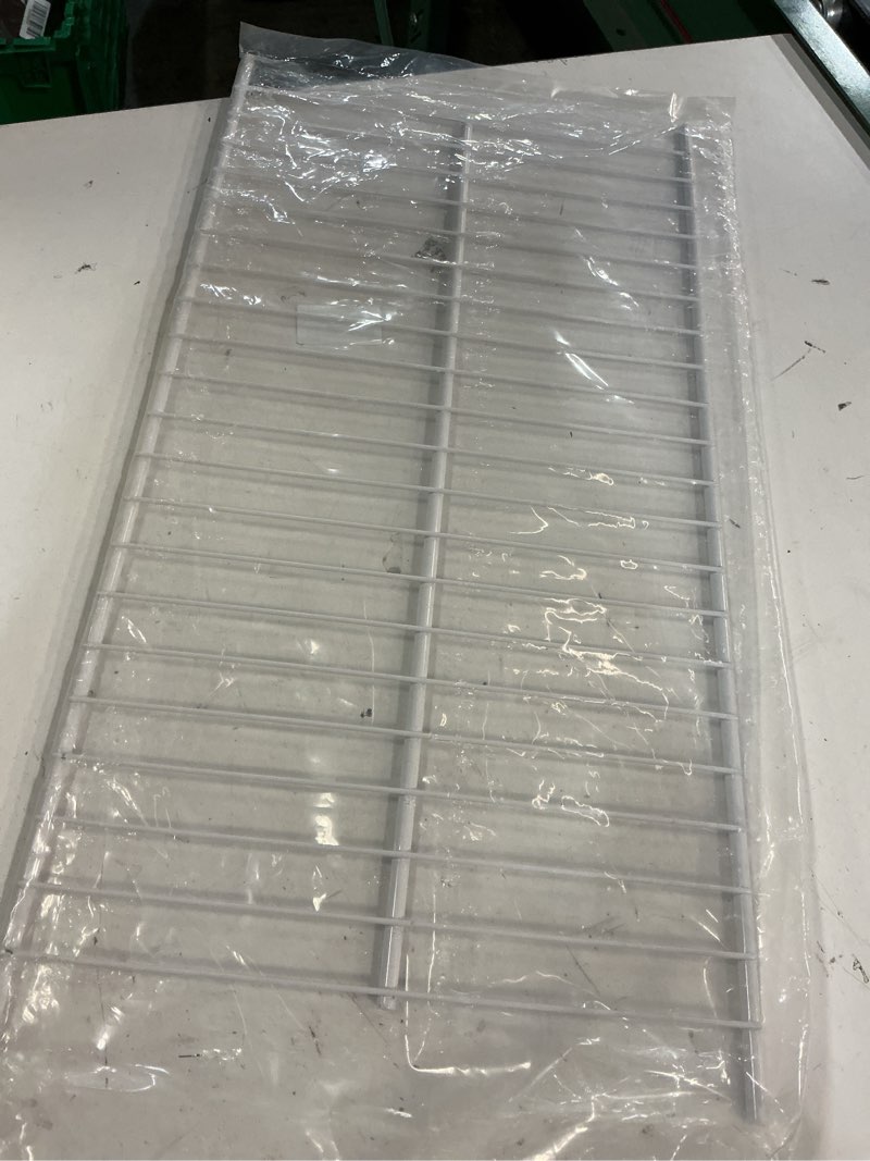 Condition photo showing New/Like New for 240358008 refrigerator freezer shelf - replacement for kenmore & frigidaire& crosley, replaces 240358002, 240358005, 3016195, ap5803890,full width freezer shelf