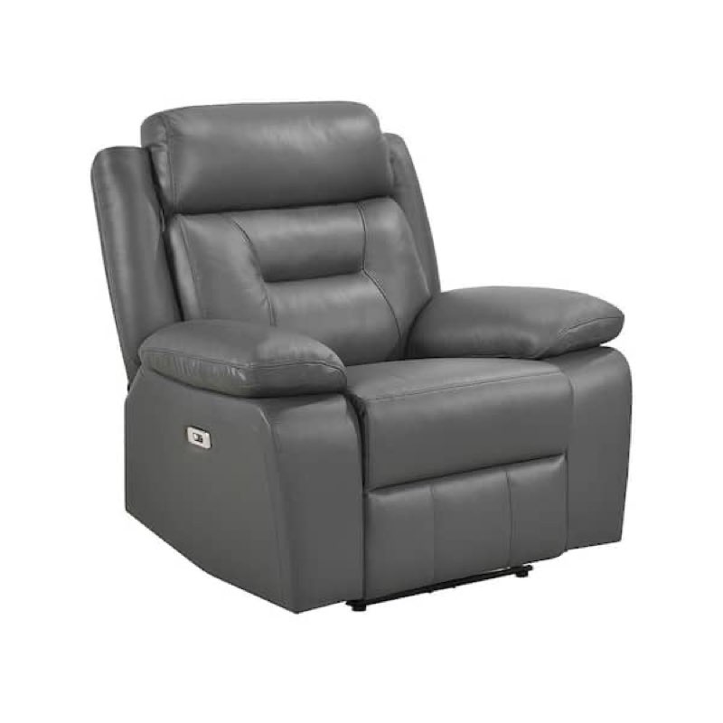 Hornbeck 40" Pillow Top Arms Leather Power Recliner