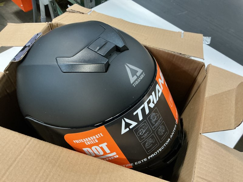 Condition photo showing Good Condition for TRIANGLE Kids Motorcycle Helmets Youth Full Face Helmet Lightweight with 2 Visors DOT Approved Large Matte Black
