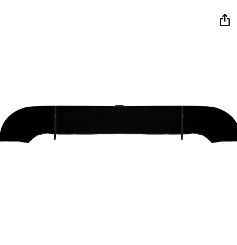 x autohaux square frame bimini top storage boot cover with stern light hole boat bimini storage bag with 2 fixed straps for 3 bow 4 bow 1 set black 79\"-84\" w