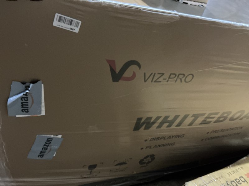 Condition photo showing Good Condition for VIZ-PRO Dry Erase Board/Magnetic Whiteboard, 96 x 48 Inches, Large Wall Mounted Board for School Office and Home 8' x 4' 96"W x 48"H