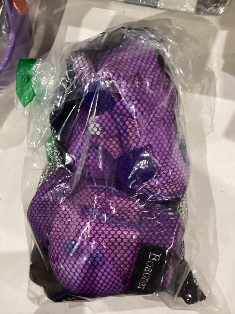 Condition photo showing Good Condition for bosoner kids/youth knee pads elbow pads wrist guards set for 3-15 years, child protective gear set for roller skates, cycling, bmx bike, skateboard, inline skating, scooter riding sports… small (3-7 years) purple