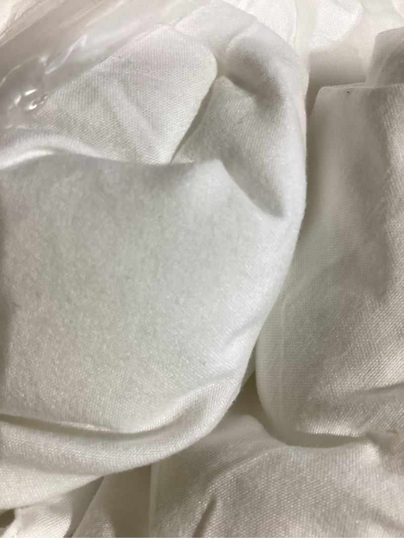 Condition photo showing Good Condition for Cottonight White Comforter Cal King Plain White Bedding Comforter Set California King Solid Color Plain Solid Blanket Quilts Cozy Durable Soft Modern Bedding Comforter Sets Women Men 1-white California King