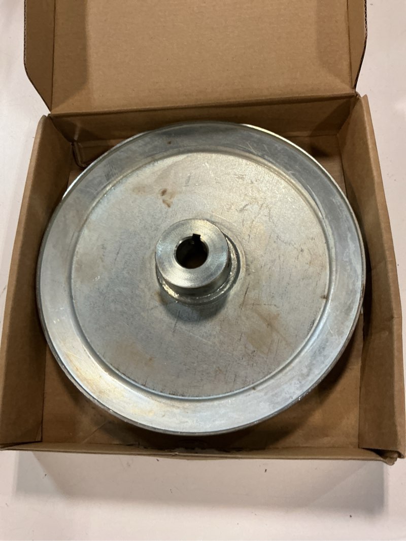 Condition photo showing As Is for ab800-3/4 single groove web sheaves,v belt pulley 8" od 3/4 inch bore,motor pulley carbon steel for a b 5l 4l v-belts