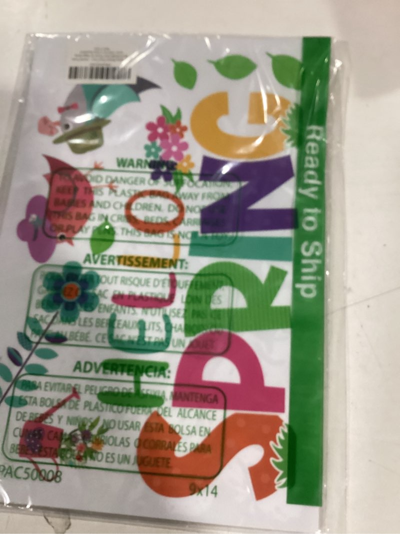 Condition photo showing Good Condition for 9 sheets spring window clings for glass windows, spring decor window stickers for kids, summer easter decals decorations for home, office, classroom glass doors hello spring