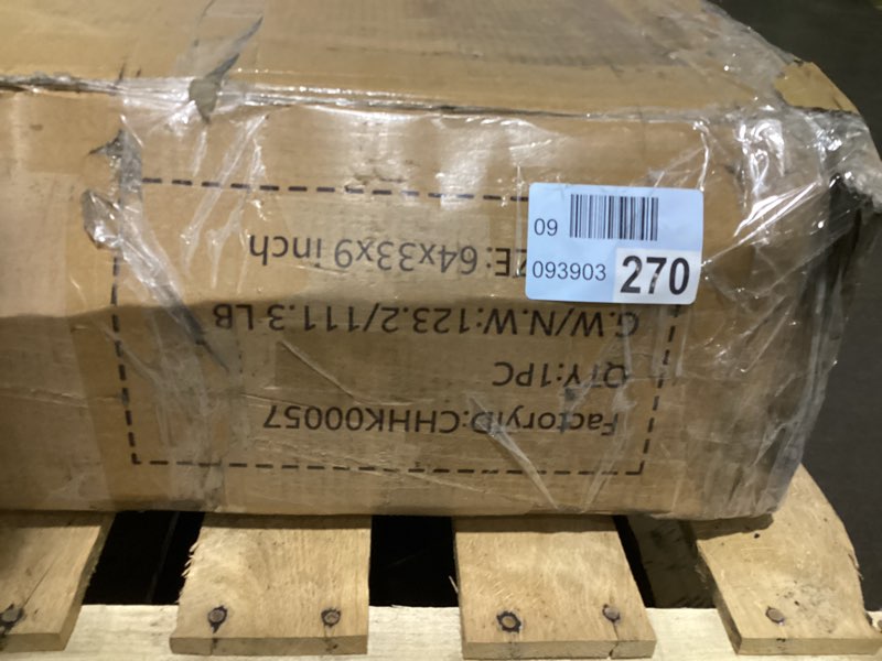 Condition photo showing As Is for similar to stock design … cream beige color unknown size.. possibly incomplete hardware.. headboard, upholstered bed frames, soft fabric, button tufted headboard with windback, platform bed, noise-free, no box spring needed, beige beige fulgea  or
