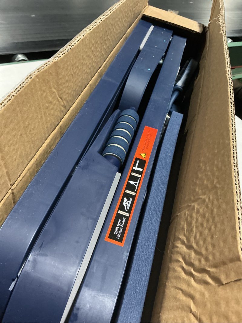 Condition photo showing Good Condition for pilates board reformer 15-in-1: split & foldable design, portable home gym with digital display, resistance bands, balance board for women's full body & core training split pilates board drak blue