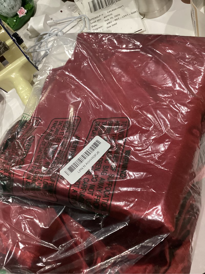 Condition photo showing As Is for CozyLux Satin Sheets Queen Size Bed Set - 4 Piece Silky Queen Sheet Set, Luxury Burgundy Queen Sheets with Smooth and Soft Microfiber, Includes 1 Fitted Sheet, 1 Flat Sheet and 2 Pillowcases