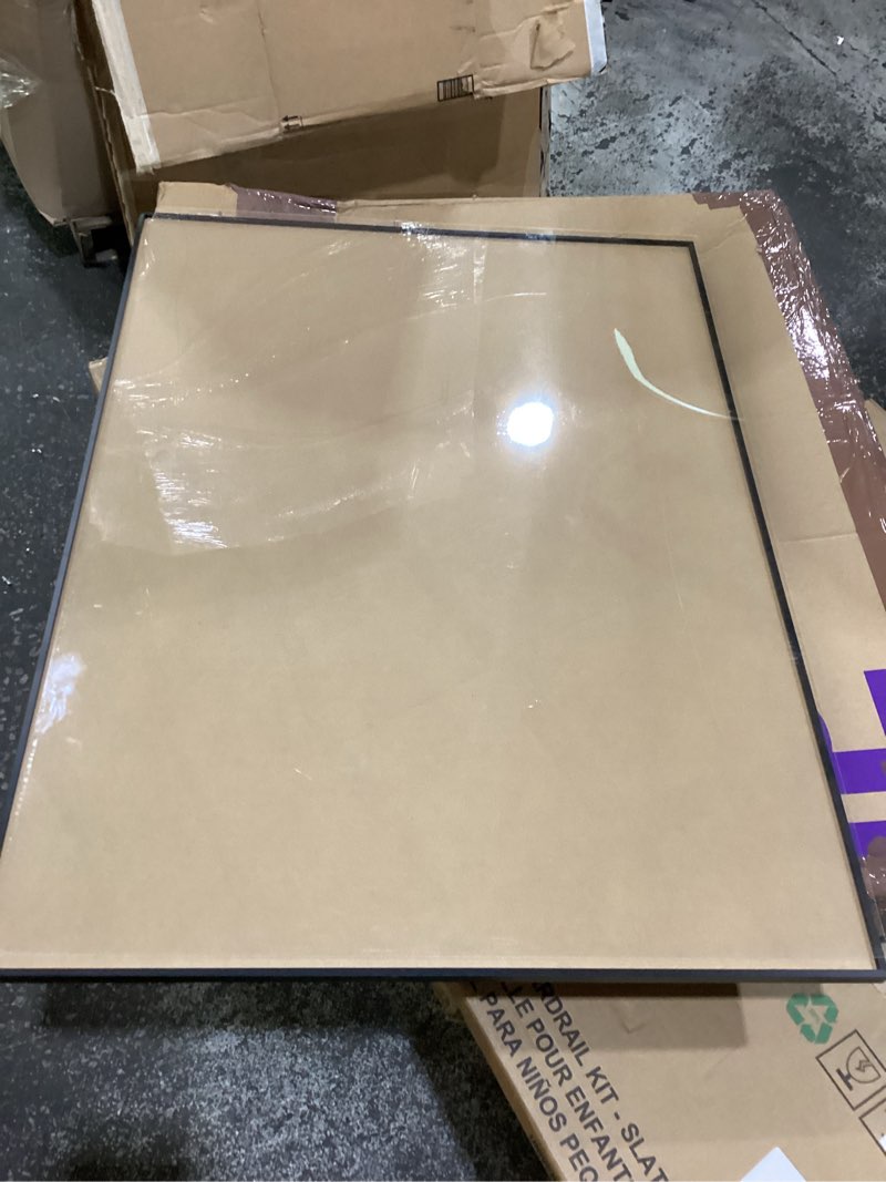 Condition photo showing As Is for 36x48 poster frame, plexiglass, black snap frames, coating aluminum profile, display horizontally & vertically?1pcs? black 36x48-1pc