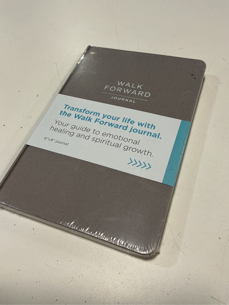 Condition photo showing New/Like New for the walk forward journal – (gray) a 60-day daily journal for spiritual, emotional, and personal growth – reflection, mindfulness & inspiration – daily affirmations and goal-setting – undated life planner for women & men
