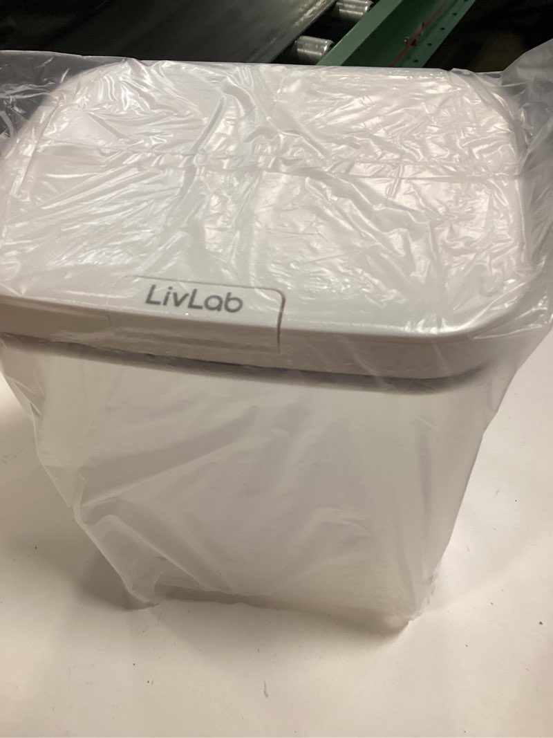 Condition photo showing New/Like New for livlab mker laundry detergent dispenser with one-press lid,clear pet powder container with measuring cup, pods container 5.5l/12lbs/200oz(270 pods)