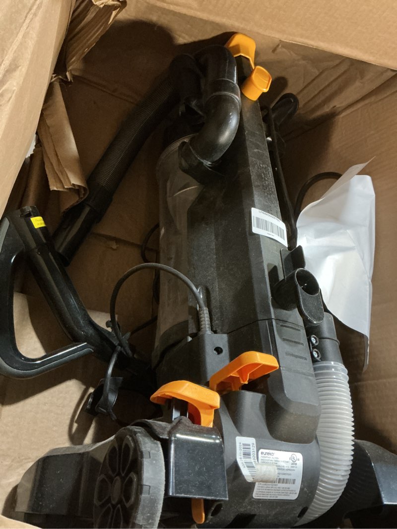 Condition photo showing As Is for EUREKA PowerSpeed Lightweight Powerful Upright Vacuum Cleaner for Carpet and Hard Floor, Pet Turbo, Black,Yellow Yellow NEU181D w/ Pet Tool