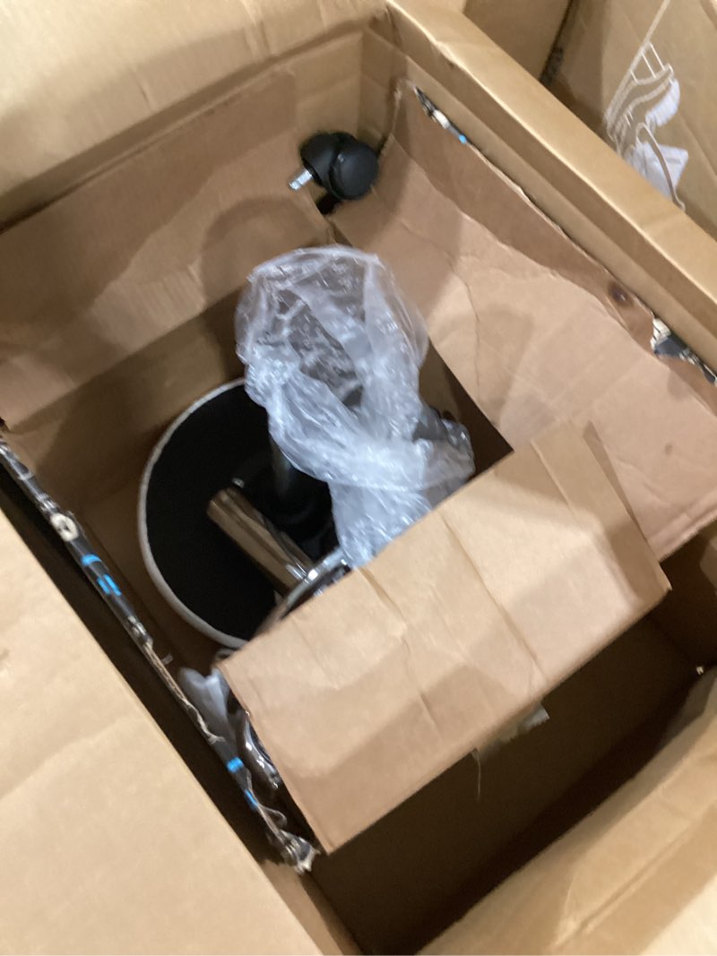 kktoner pu leather modern round rolling stool with footrest height adjustable spa drafting salon tattoo work massage stools task chair small (white)