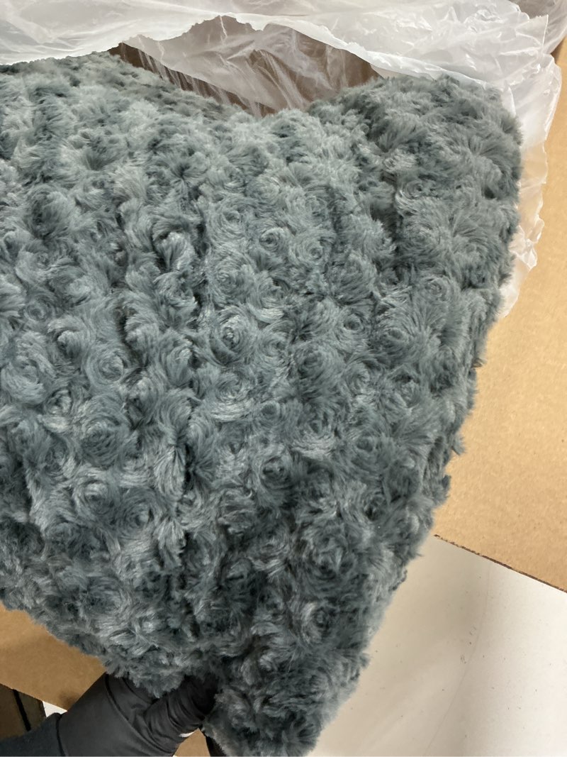 Condition photo showing As Is for Washable Dog Bed Mat Reversible Dog Crate Pad Soft Fluffy Pet Kennel Beds Dog Sleeping Mattress for Large Jumbo Medium Small Dogs, 35 x 22 Inch, Gray Grey 35.00" x 22.00" x 1.50"