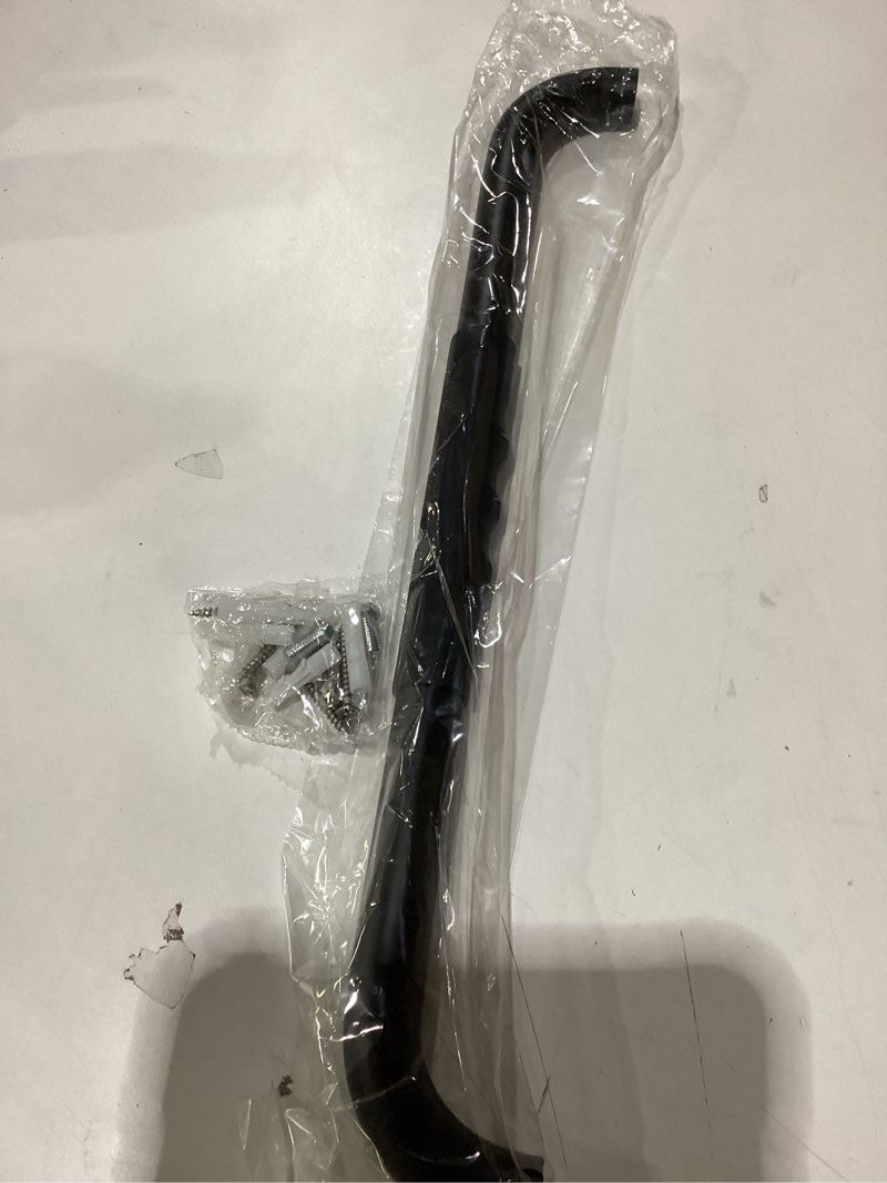 Condition photo showing New/Like New for 20 Inch Shower Grab Bar w/Anti Slip Rubber Grip, Munzong Black Stainless Steel Bathroom Grab Bar, Bathroom Balance Bar,Safety Handrail Support,Handicap Injury Elderly Senior Assist Bath Handle 20 Inch Black&Black Rubber