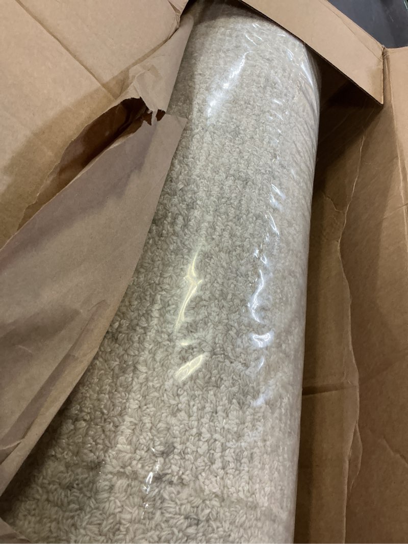 Condition photo showing Good Condition for loloi magnolia home by joanna gaines henley collection hny-01 ivory/smoke 2'-6" x 9'-6" runner rug ivory / smoke 2'3" x 9'6" (rectangular)