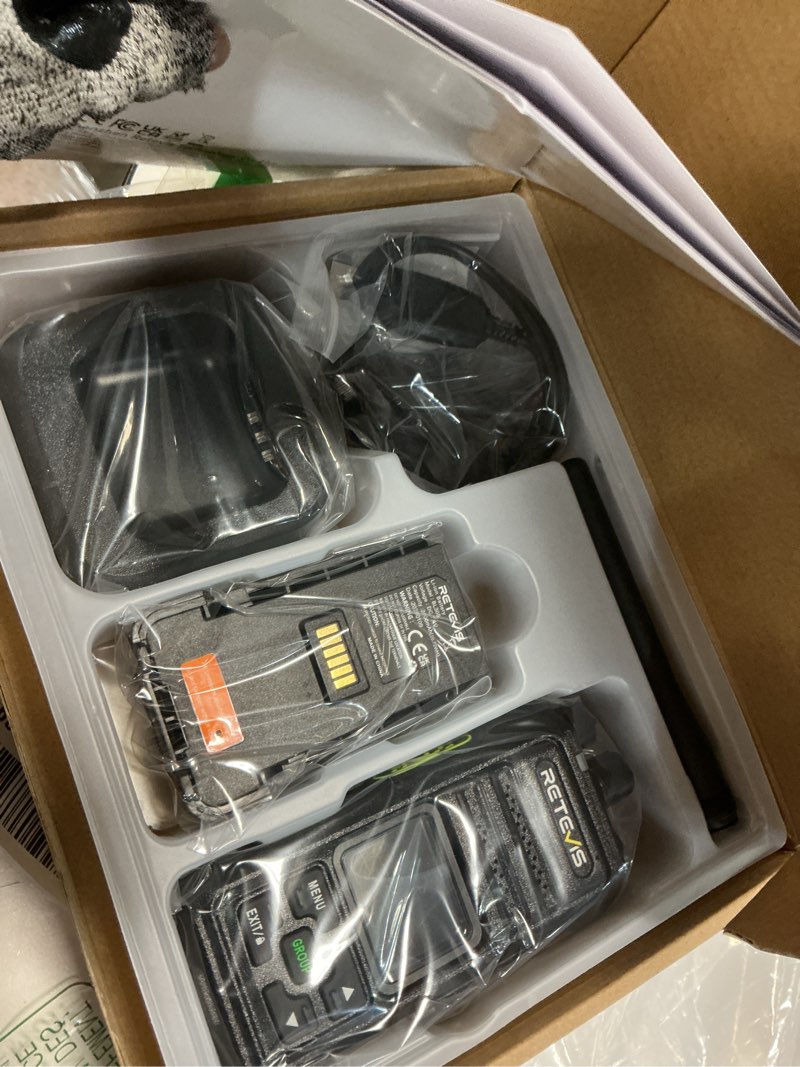 Condition photo showing Good Condition for Retevis NR30S 2 Way Radio Long Range,IP67 Waterproof Two Way Radios with Mic,Noise Canceling,2800mAh,Group Call,Emergency,NOAA,Heavy Duty,Professional Walkie Talkies for Workshop Construction(4Pack) Analog-with LCD Screen