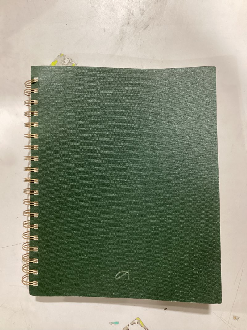 Condition photo showing Good Condition for Anecdote 2026 Planner (8.5" x 10") Daily Planner Weekly Monthly Planner - 52 Weeks w/Library Buckram Cover, Brass Spiral - A4 Size Bleed-Resistant Paper – Evergreen Spiral (8.5" x 10") Evergreen