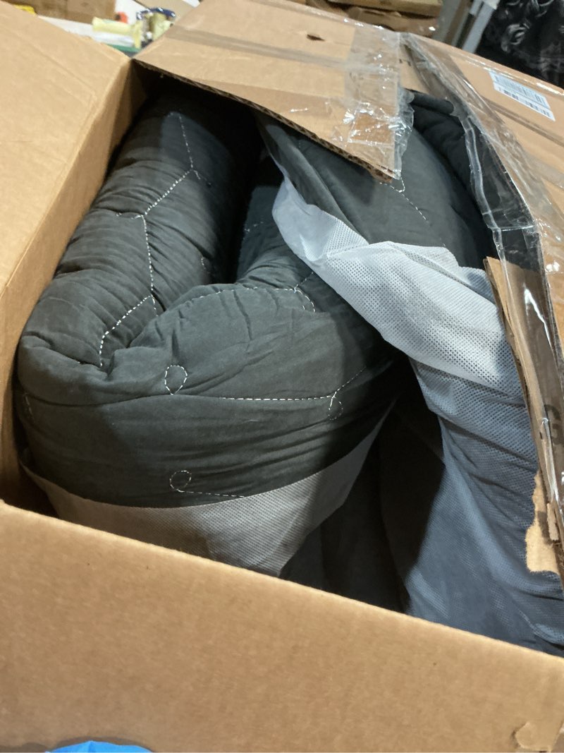 Condition photo showing As Is for Premium Foam 3.2" Thick Japanese Futon Floor Mattress - Full Size 54"x80" 100% High-Density Foam,Comfortable Sleeping Pad,Tatami Mat for Dorm,Bedroom or Guest Room?Boys Girls Dormitory Pads(Black) Black Full( 80 x 54 )