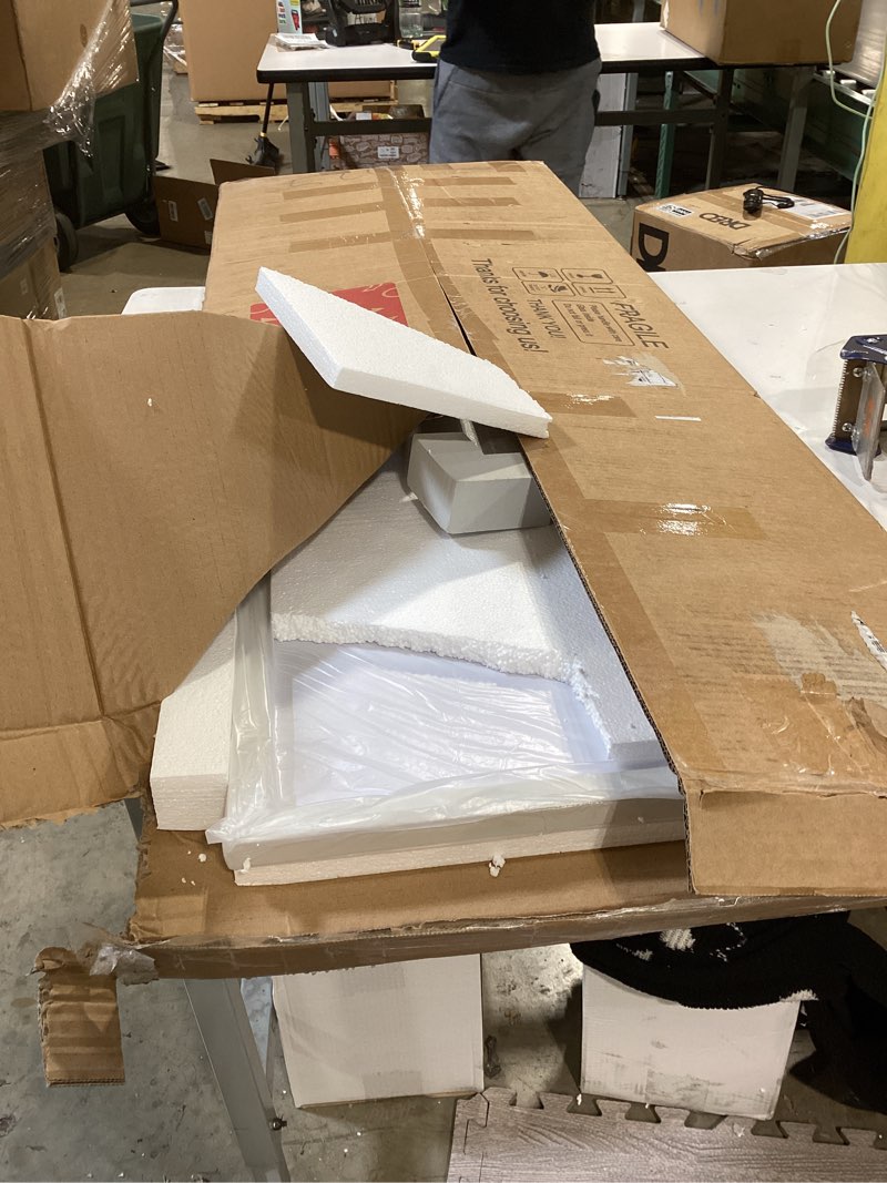 Condition photo showing Good Condition for hasipu door mirror full length, 51 x 16 inch full body wall mirror over the door hanging mirror for bedroom, living room, cloakroom white 51"l x 16"w