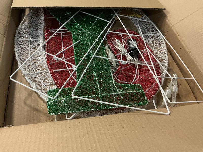 Condition photo showing Good Condition for  (Similar ) Christmas Joy Letter Sign Decorations,Lighted Joy Letter Sign Christmas Yard Decorations, 2D Letter Display with 45 LED Warm White Lights and Stakes for Xmas Holiday Decor Lighted Holiday Displays