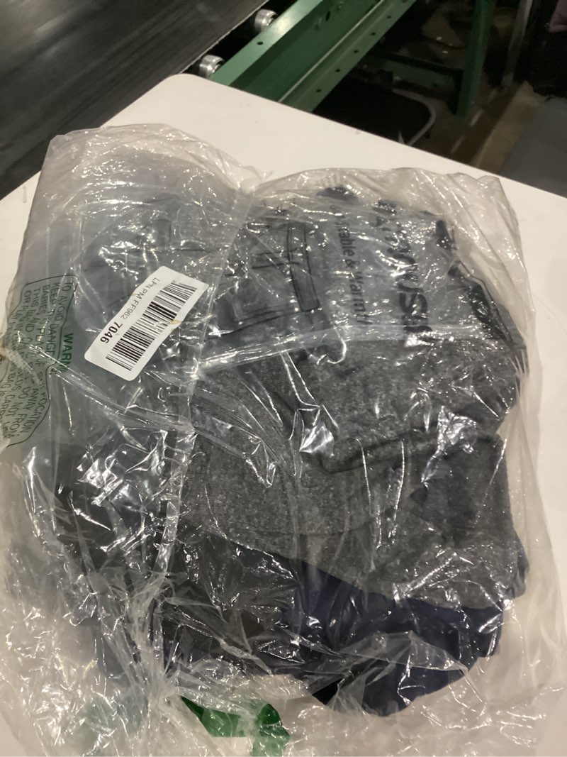 Condition photo showing As Is for Cargo Pants for Men 3 Pack Relaxed Fit Mens Joggers with Pockets,Fleece Hiking Tactical Workout Pants Casual Black,dark Gray,navy Medium