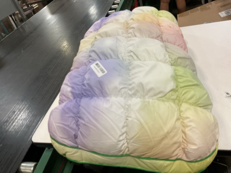 Condition photo showing Good Condition for your moon fluffy support bed pillow king size, super soft premium down-alternative filling for sleeping, luxury hotel quality bed pillows for side sleeper (rainbow) rainbow king (pack of 1)