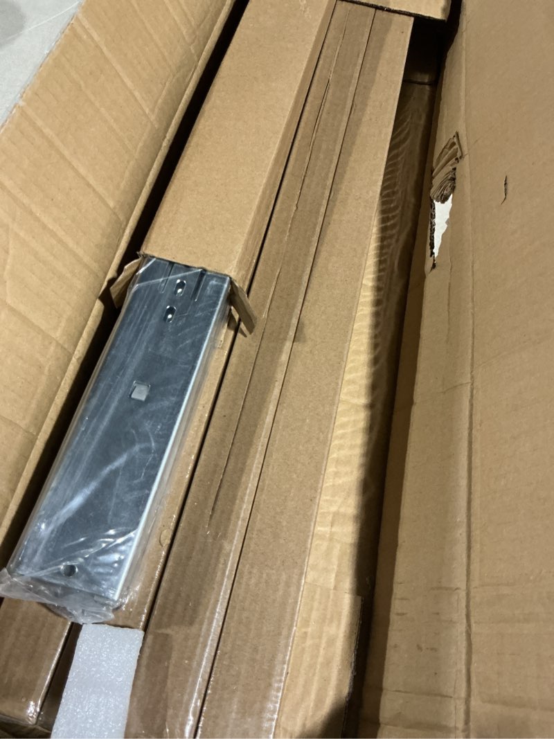 Condition photo showing Good Condition for 18 inch drawer slides 1 pair (2pcs) soft self close 3 fold full extension ball bearing side mount silver steel 100 lb capacity