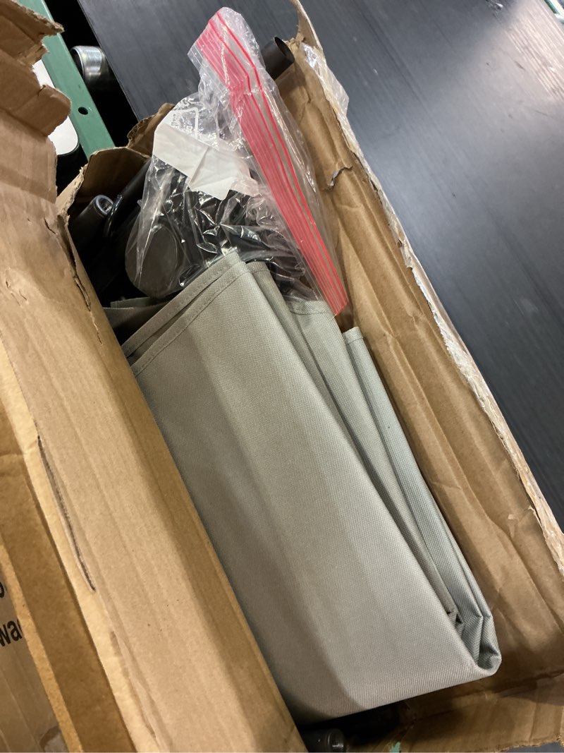 Condition photo showing As Is for songmics carro de ropa sucia de 4 secciones, clasificador de lavandería con barra, organizador de lavandería, cestos, 4 x 50 l , gris mrls44gs