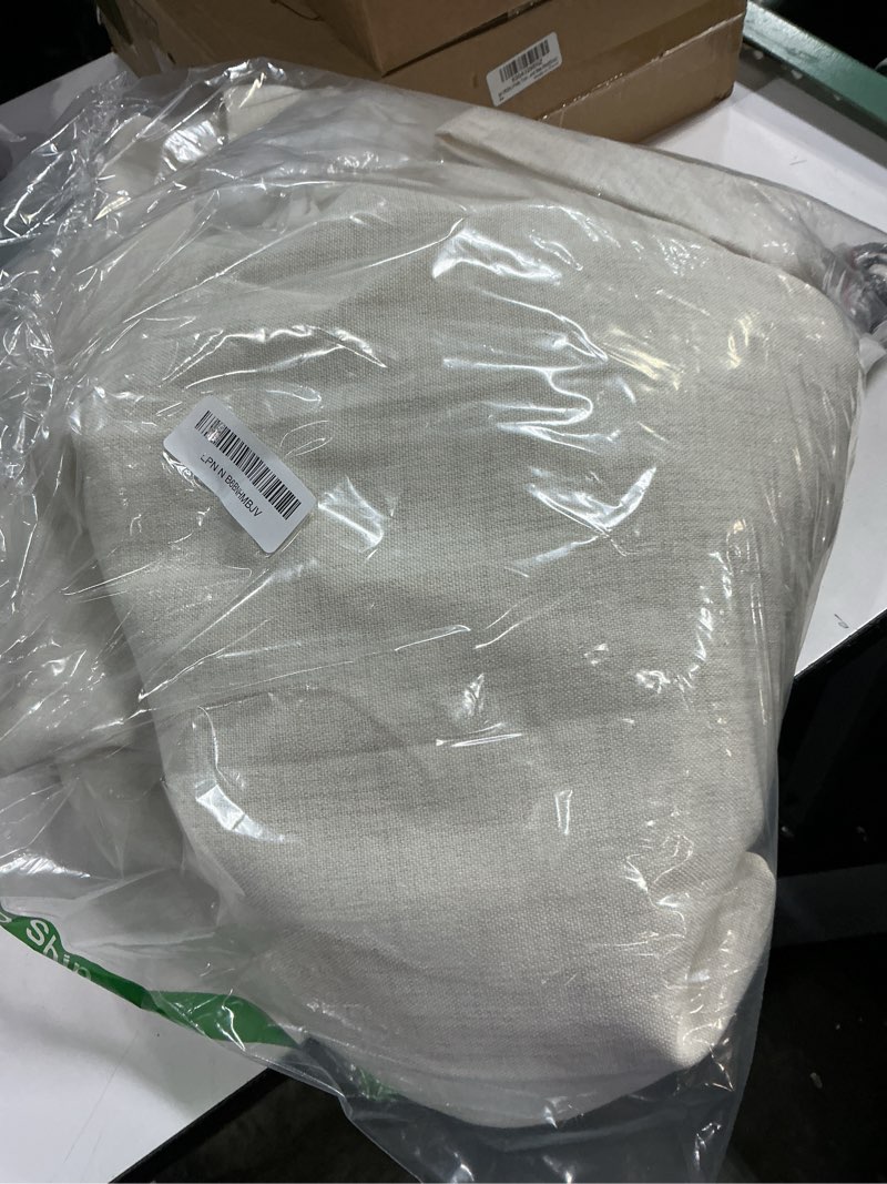 Condition photo showing Good Condition for pinch pleated 70 inch extra wide cream light filtering dining room curtains 96 inches long, memory shape natural linen semi sheer privacy modern windows curtain 8 ft length viral drapes 2 panels set cream 70"w x 96"l( pack of 2)