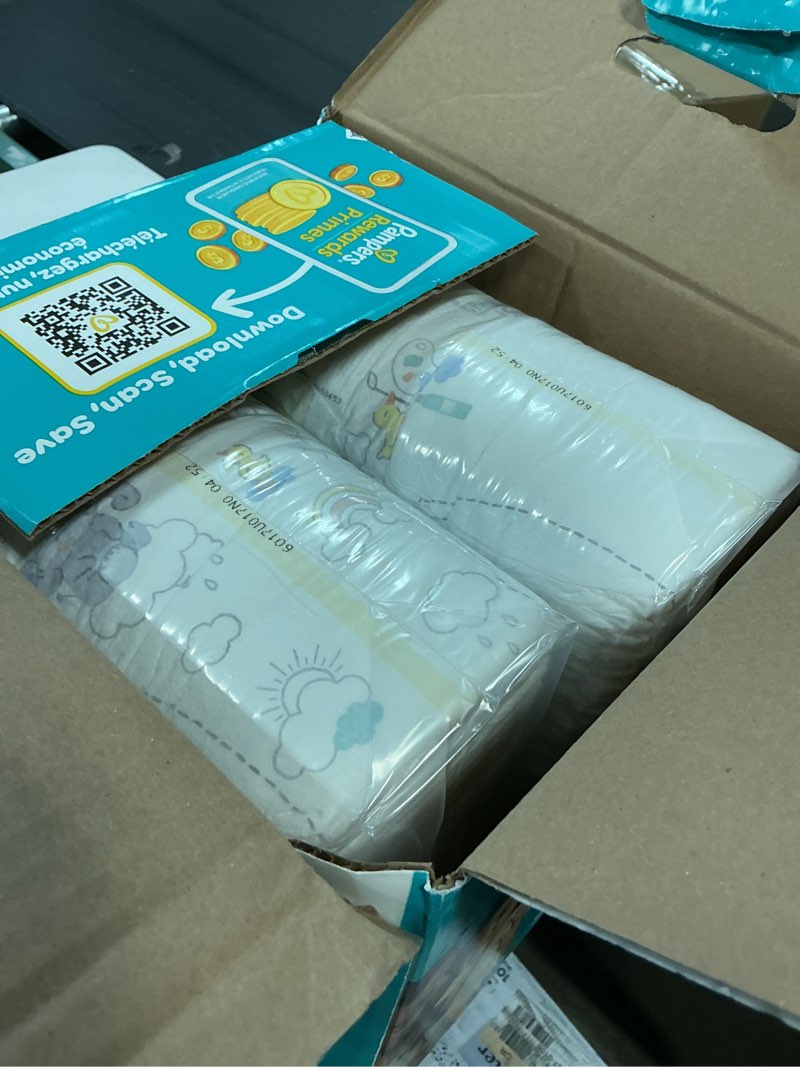 Condition photo showing New/Like New for pampers swaddlers diapers, size 5 (20-37 lbs), 58 count, absorbent, keeps baby dry and comfortable, skin safe disposable baby diaper (packaging may vary) size 5 58