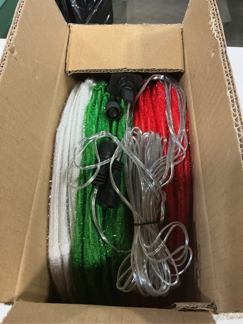 Condition photo showing New/Like New for mudder 6 pcs lighted christmas ornament ball giant pop-up hanging merry christmas balls with led lights xmas foldable ornament lights for holiday outdoor indoor yard tree decor (red, green, white)